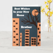 De beste wensen voor je nieuwe broer kaart (Gele Bloem)