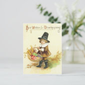 De beste wensen voor Thanksgiving Feestdagenkaart (Staand voorkant)