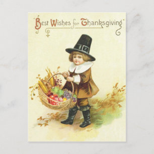 De beste wensen voor Thanksgiving Feestdagenkaart
