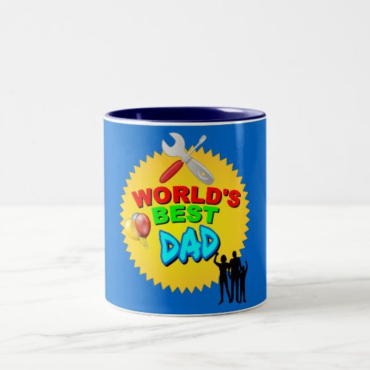 DE BESTE WERELD TWEEKLEURIGE KOFFIEMOK (Center)