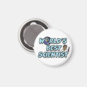 De beste wetenschapper ter wereld magneet (Voorkant / Achterkant)