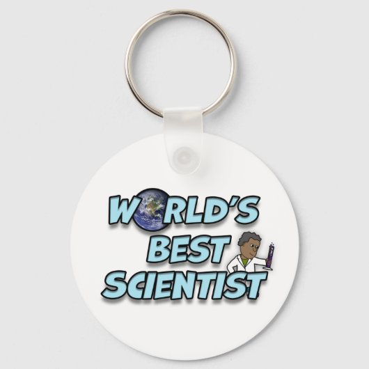 De beste wetenschapper ter wereld sleutelhanger (Voorkant)