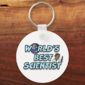 De beste wetenschapper ter wereld sleutelhanger (Voorkant)