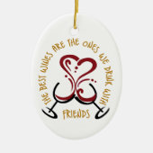 De beste wijn keramisch ornament (Voorkant)