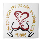 De beste wijn tegeltje (Voorkant)