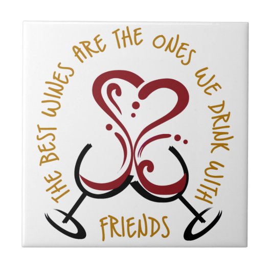 De beste wijn tegeltje (Voorkant)