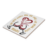 De beste wijn tegeltje (Zijkant)