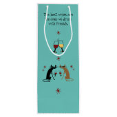 De beste wijnen die we Drinken met vrienden Wijn Cadeautas (Achterkant)
