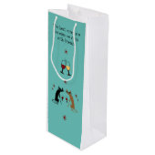 De beste wijnen die we Drinken met vrienden Wijn Cadeautas (Voorkant Gekanteld)