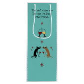 De beste wijnen die we Drinken met vrienden Wijn Cadeautas (Voorkant)