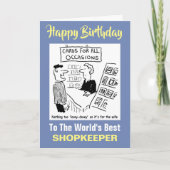 De beste winkelier ter wereld kaart (Voorkant)