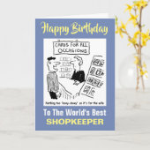 De beste winkelier ter wereld kaart (Gele Bloem)