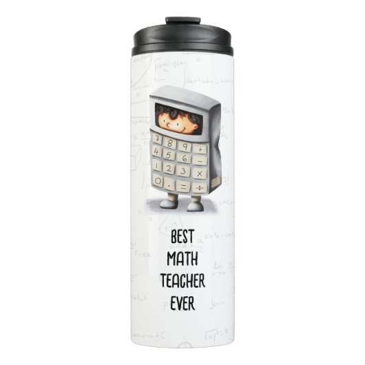De beste Wiskunde Teacher Formulas Calculator Thermosbeker (Voorkant)
