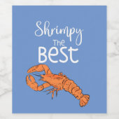 De beste woordspeling schetsen wijn etiket (Enkel label)