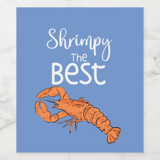 De beste woordspeling schetsen wijn etiket (Enkel label)