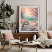 De beste Wraak Motivatie Waterverf Poster
