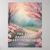 De beste Wraak Motivatie Waterverf Poster (Voorkant)