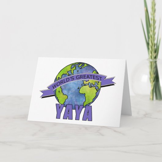 De beste YaYa ter wereld Kaart (Voorkant)