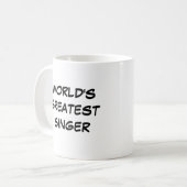 De beste zangeres ter wereld Mok (Voorkant links)