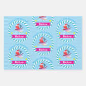 De beste zeiler blauw inpakpapier vel (Voorkant 2)