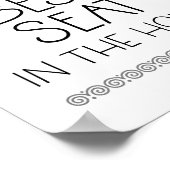 De beste zetel in het huis Funny Bathroom Poster (Hoek)