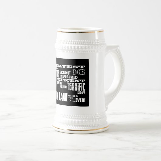 De beste zonen in de wet: geboortedag en bruiloft bierpul (Voorkant rechts)