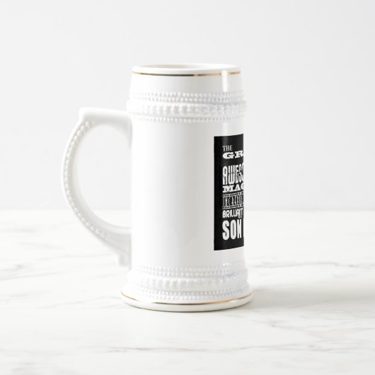 De beste zonen in de wet: geboortedag en bruiloft bierpul (Links)