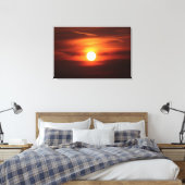 De beste zonsondergang ooit canvas afdruk (Insitu (Slaapkamer))