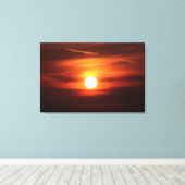De beste zonsondergang ooit canvas afdruk (Insitu (Houten vloer))