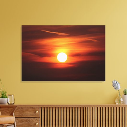 De beste zonsondergang ooit canvas afdruk (Insitu (Woonkamer))