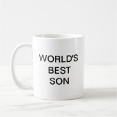 De beste zoon ter wereld koffiemok (Links)