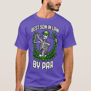 De beste zoon van Par Golf Funny Golfing Skeleton T-shirt