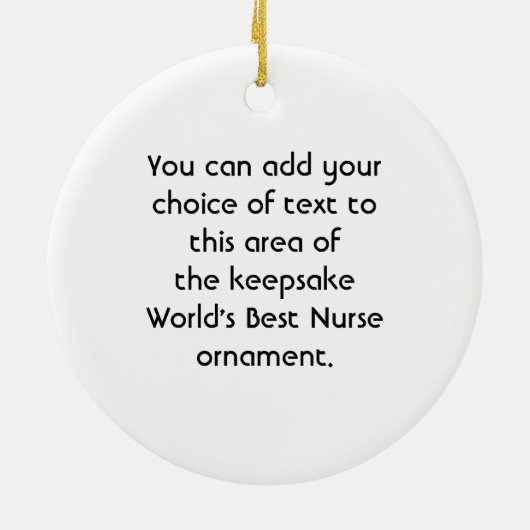 De beste zurenversiering van de Wereld van de Figu Keramisch Ornament (Achterkant)