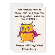 De Beste Zus Ter Wereld | Verjaardagskaart voor Br