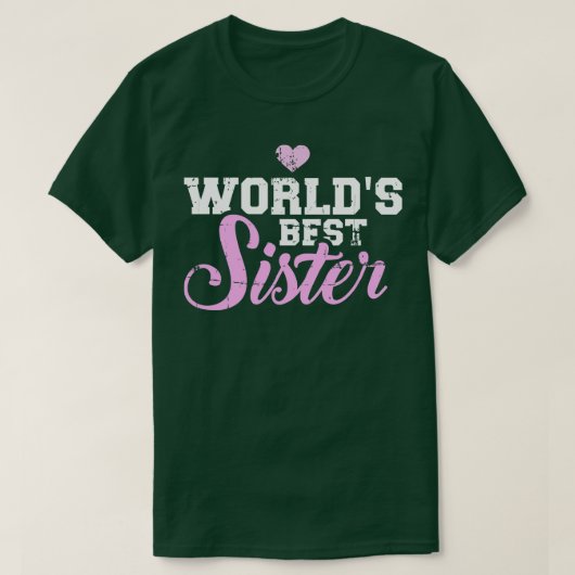 De beste zus van werelden t-shirt (Design voorkant)