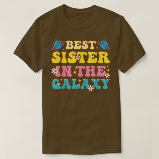 De beste zuster in Galay Groovy zuster Day Cute fo T-shirt (Design voorkant)