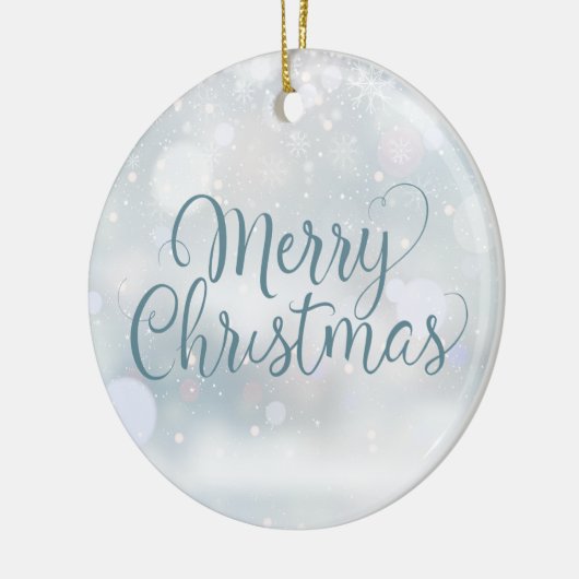 De beste zuster van de wereld: kerstmis keramisch ornament (Links)