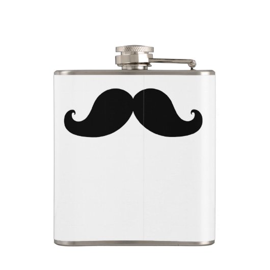 DE BESTE ZWARTE MUSTACHE DIE IS GEPERSONALISEERD HEUPFLES (Achterkant)