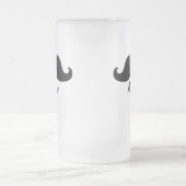 DE BESTE ZWARTE MUSTACHE DIE IS GEPERSONALISEERD MATGLAS BIERPUL (Center)