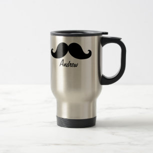 DE BESTE ZWARTE MUSTACHE DIE IS GEPERSONALISEERD REISBEKER