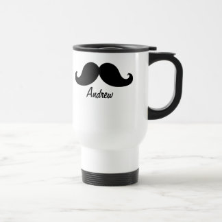 DE BESTE ZWARTE MUSTACHE DIE IS GEPERSONALISEERD REISBEKER