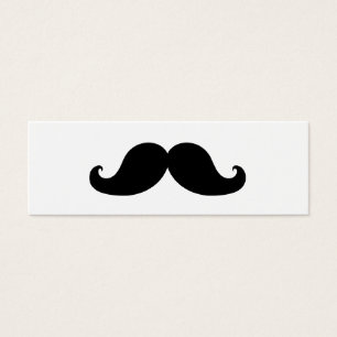 DE BESTE ZWARTE MUSTACHE MINI VISITEKAARTJES