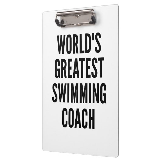 De beste zwemcoach ter wereld klembord (Links)