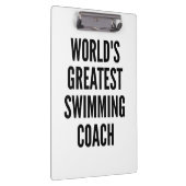 De beste zwemcoach ter wereld klembord (Rechts)