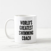 De beste zwemcoach ter wereld koffiemok (Links)