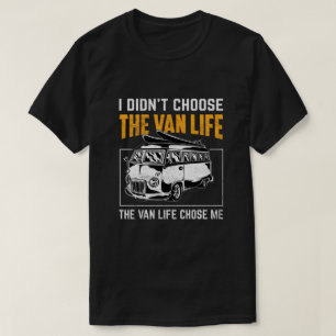 de bestelwagen levensstijl koos mij retro camper r t-shirt