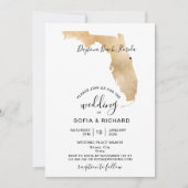 De bestemming Florida van de bruiloft het verwisse Kaart (Voorkant)