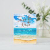 De bestemming sparen de Waterverf van de Datum Briefkaart (Staand voorkant)