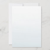 De bestemming trouwblauwe waterverf is gewoon leuk kaart (Achterkant)