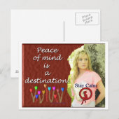 De bestemming van de gemoedsrust briefkaart (Voorkant / Achterkant)